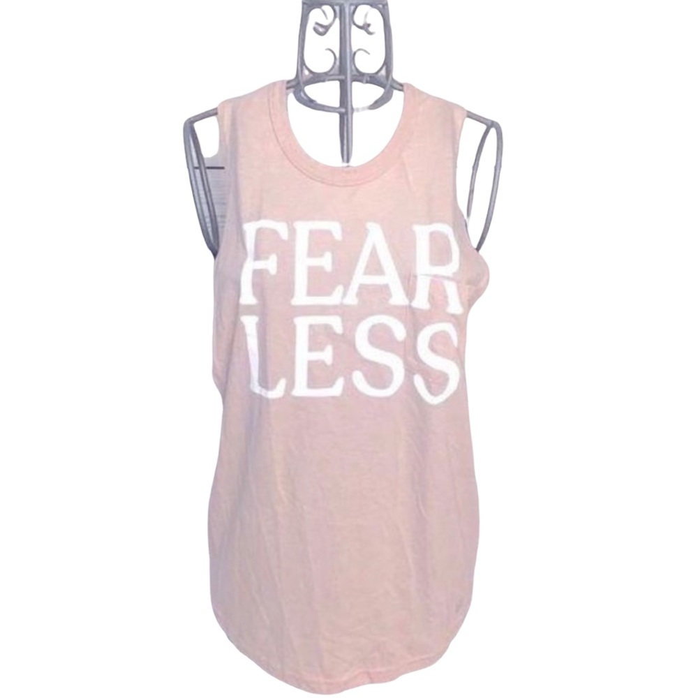 Free People No Sweat Blush Pink Cross Open Back Tank Top Size Medium